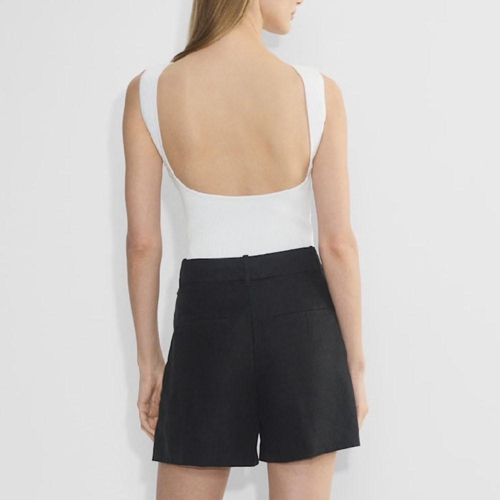 Aritzia • Leading Sculpt Knit Ribbed Backless Top